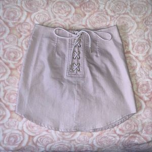 **MUST GO** Lilac Dolphin Hem Mini Skirt